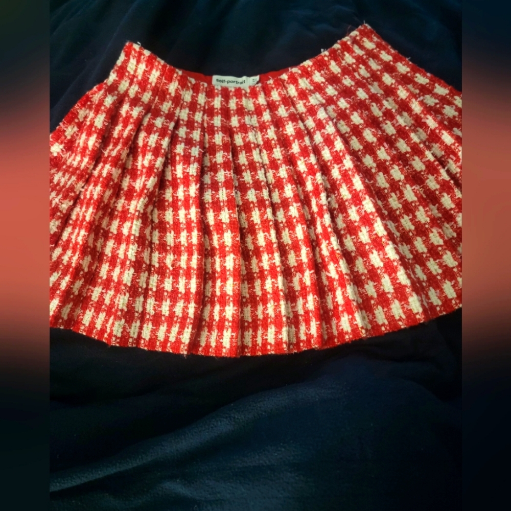 Self Portrait Tweed Skirt